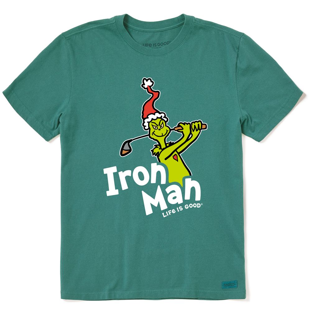 Life is Good Iron Man Grinch Short Sleeve Crusher T Shirt